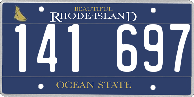 RI license plate 141697