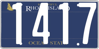 RI license plate 1417