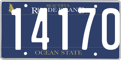 RI license plate 14170