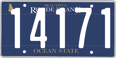 RI license plate 14171