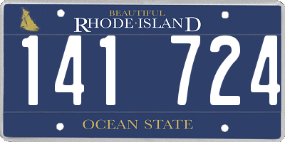 RI license plate 141724
