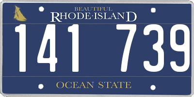 RI license plate 141739