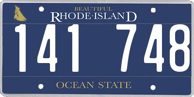RI license plate 141748