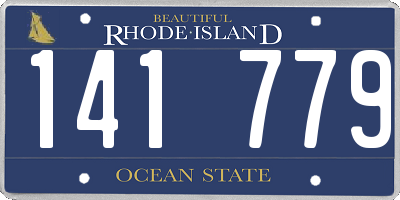 RI license plate 141779