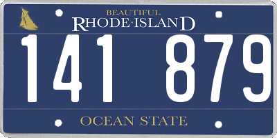 RI license plate 141879