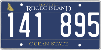 RI license plate 141895