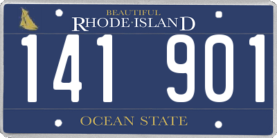 RI license plate 141901
