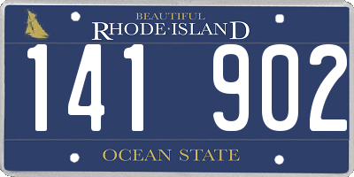 RI license plate 141902