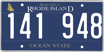 RI license plate 141948