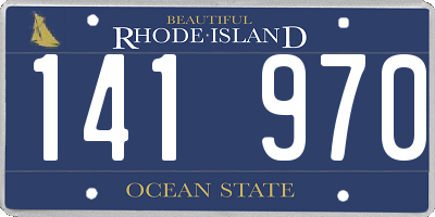 RI license plate 141970