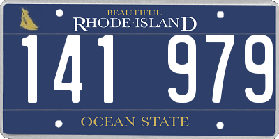 RI license plate 141979