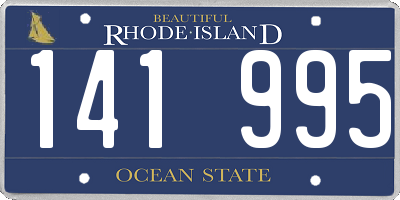 RI license plate 141995