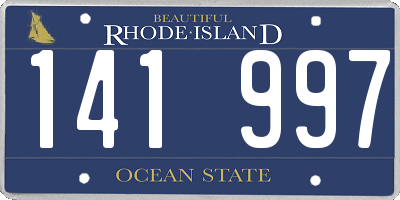 RI license plate 141997
