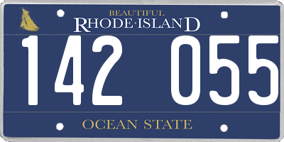 RI license plate 142055