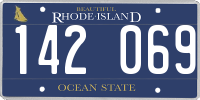 RI license plate 142069