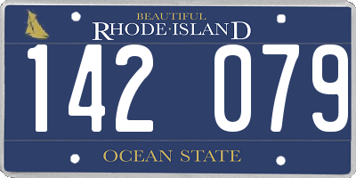RI license plate 142079