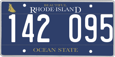 RI license plate 142095