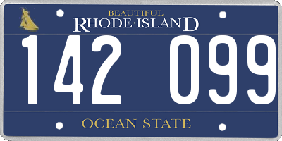 RI license plate 142099