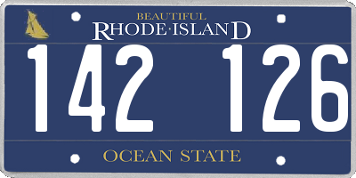 RI license plate 142126