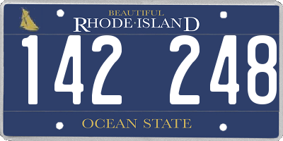 RI license plate 142248
