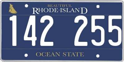 RI license plate 142255