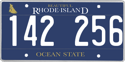 RI license plate 142256
