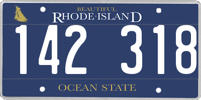 RI license plate 142318
