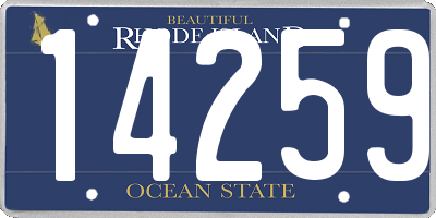 RI license plate 14259
