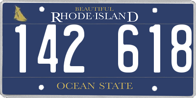 RI license plate 142618