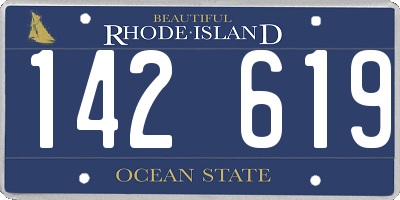 RI license plate 142619