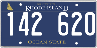 RI license plate 142620