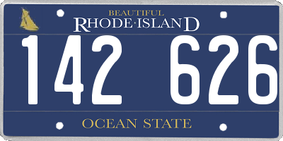 RI license plate 142626