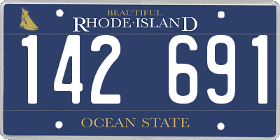 RI license plate 142691