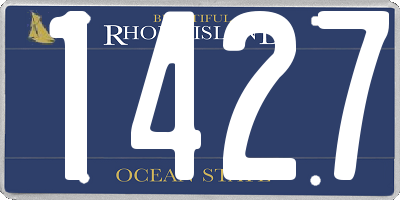 RI license plate 1427