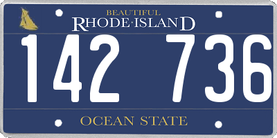 RI license plate 142736