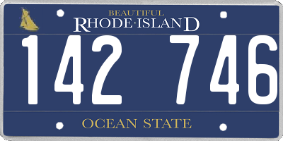 RI license plate 142746