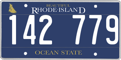 RI license plate 142779