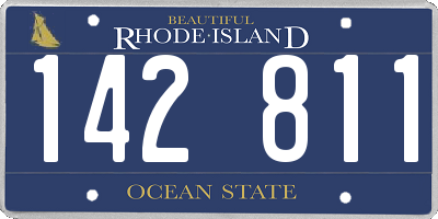 RI license plate 142811