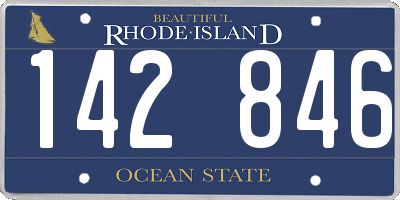 RI license plate 142846