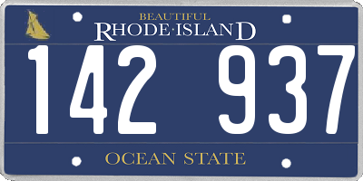 RI license plate 142937