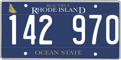 RI license plate 142970