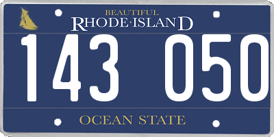 RI license plate 143050