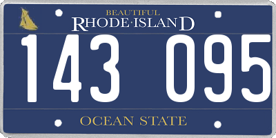RI license plate 143095