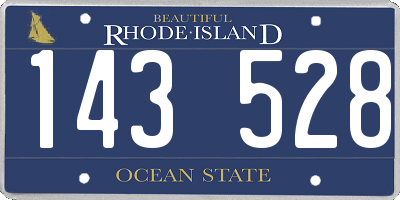 RI license plate 143528