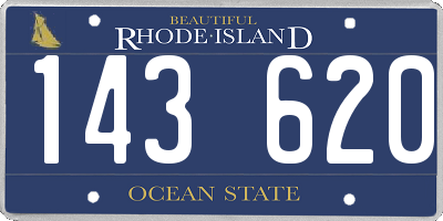 RI license plate 143620