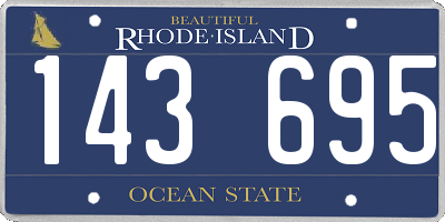 RI license plate 143695