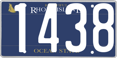 RI license plate 1438