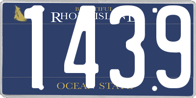 RI license plate 1439