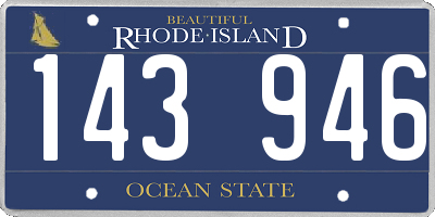 RI license plate 143946