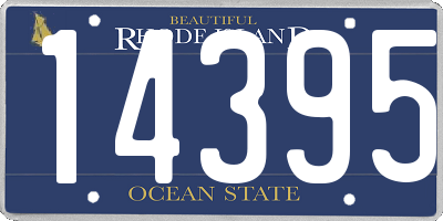 RI license plate 14395